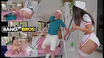 BANGBROS - Johnny Love Hijacks His Ailing Curvy Latin Nurse Violet Myers