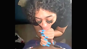 Pretty Lil Lightskin Eats Monster Cock