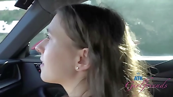 Beach date with Kourtney Ray who loved having her pussy played with and giving road head POV