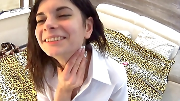 SLUT LOVES getting her THROAT POUNDED HARD