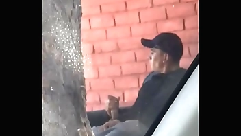 Street Chero masturbates in public