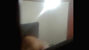 I record my stepsister fucking my stepfather, my stepmother's husband fucks her stepdaughter. Video recorded with my cell phone through the window of the bedroom door