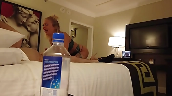 Stupid Water Bottle! Madelyn Monroe Fucks Stranger in Vegas