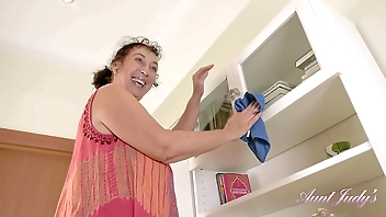 AuntJudys - Cleaning Day with 58yo Busty BBW Amateur GILF Esmerelda