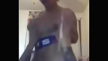 Tatted ebony ridin up and down the dick