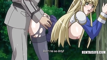 Righteous virgin princess turned into a big tit cum chugging whore - ENG SUBS