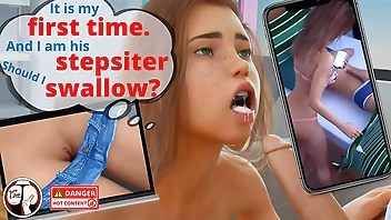 My little redhead stepsister finally tasted my cum from 22cm huge dick. - Hottest sexiest moments - (Milfy City- Sara)