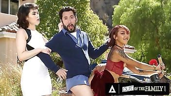 Horny Stepmom Joins Her Pervert Husband And Dirty Stepdaughter After She Caught Them Banging Hard