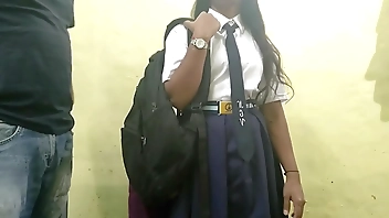 If the homework of the girl studying in the village was not completed, the teacher took advantage of her and her to fuck (Clear Vice)