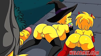Halloween night with sex - The Simptoons