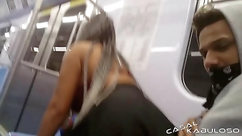 Taking a quickie inside the subway - Caah Kabulosa - Vinny Kabuloso
