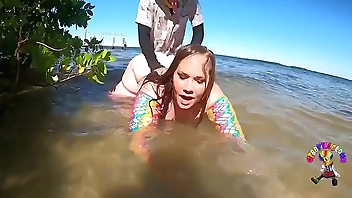 She got baptized by dick