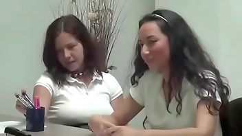 Old dude teaches Alba and her teenage friends a lesson on young sex