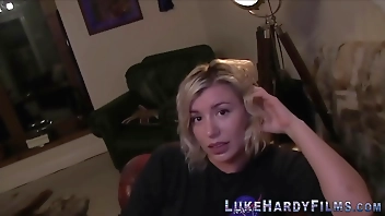 British slut pov sucking Luke Hardy