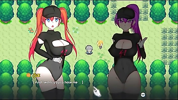 Oppaimon [Pokemon parody game] Ep.5 small tits naked girl sex fight for training