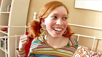 tiny ginger teen 18 raw defloration sex with pumped pussy
