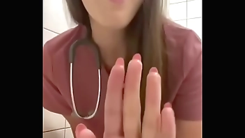 nurse masturbates in hospital bathroom