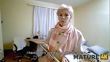 MATURE4K. Charmer prefers to fool around with client instead of doing work