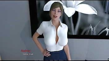 Thirsty for my guest [Hentai game PornPlay ] Ep.1 Kissing a coworker in the office