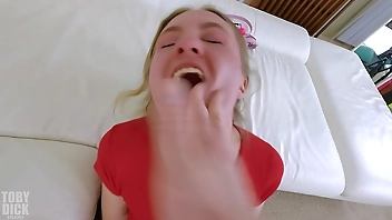 Bratty Slut gets used by old man -slapped until red in the face